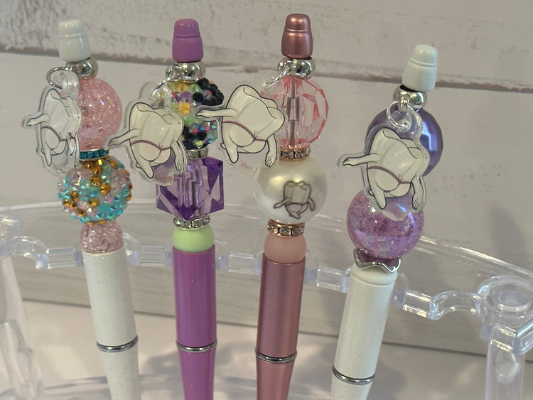Mrs. Flossy Pen, Tooth Pen, Dental Pen, Teeth Bubble Pen, Dental Gift, Dental Earrings, Tooth Earrings
