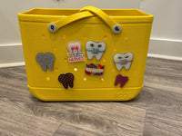Tooth Bogg Bag Charm, Dental Charms, Teeth Bogg Charms, Dental Gift, Tooth Gift, Dental Hygienist, Dental Assistant, Teeth Charm