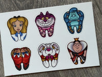 Wonderland Dental Sticker, Vinyl Tooth Sticker, Humorous Dentist Sticker, Car Decal Sticker, Laptop Sticker, Unique Dentist Gift