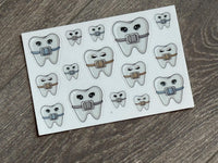 Ortho Dental Sticker, Vinyl Tooth Sticker, Humorous Dentist Sticker, Car Decal Sticker, Laptop Sticker, Unique Dentist Gift