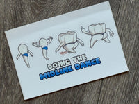 Mrs Flossy Dental Sticker, Vinyl Tooth Sticker, Humorous Dentist Sticker, Car Decal Sticker, Laptop Sticker, Unique Dentist Gift