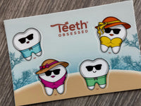 Swimsuit Dental Sticker, Vinyl Tooth Sticker, Humorous Dentist Sticker, Car Decal Sticker, Laptop Sticker, Unique Dentist Gift