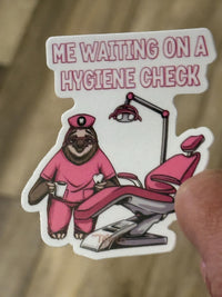 Dental Hygienist Sticker, Dental Hygiene Sticker, Dental Hygienist Cling, Dental Hygiene Gift, Dental Hygiene Sticker, Dental Keychain