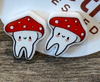Mushroom Tooth Stud Earrings