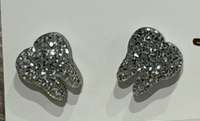 Silver Tooth Dental Earrings