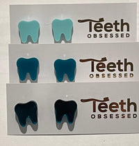 Turquoise Tooth Earrings: Dental Hygiene Jewelry