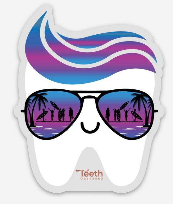 Purple Tooth Sticker