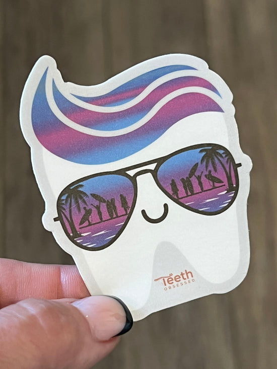 Purple Tooth Sticker
