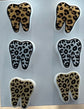 Leopard Teeth Earrings, Cheetah Tooth Earrings, Leopard Tooth Earrings, Dental Earrings, Dental Hygiene Gift
