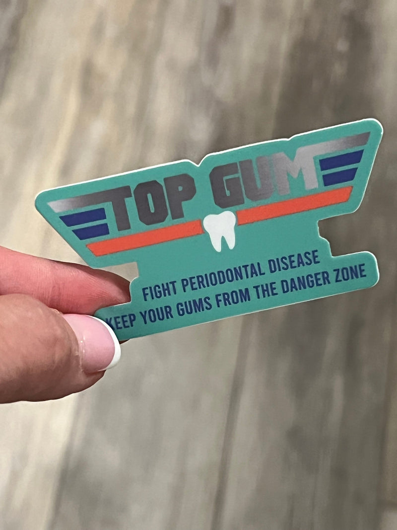 Top Gum Dental Stickers