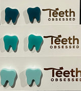 Turquoise Teeth Earrings