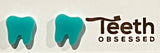 Turquoise Teeth Earrings