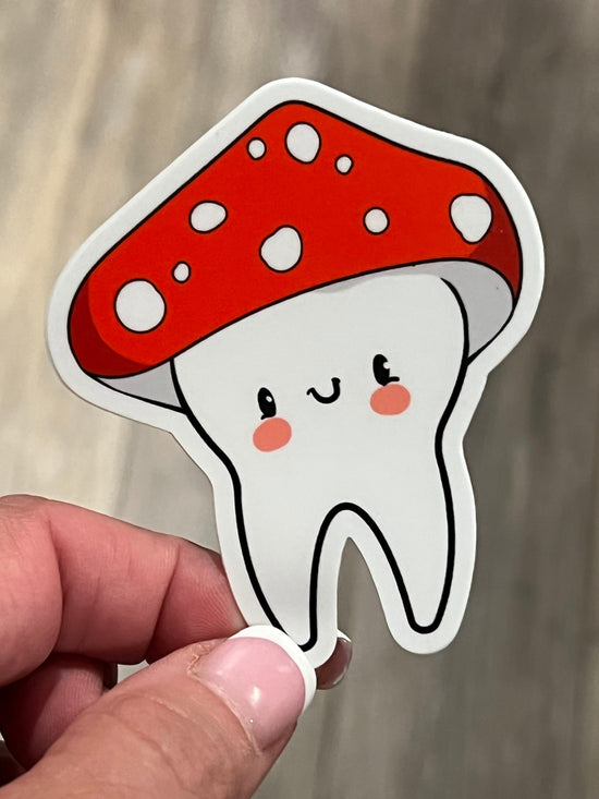 Mushroom Tooth Sticker