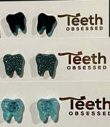 Turquoise Teeth Earrings