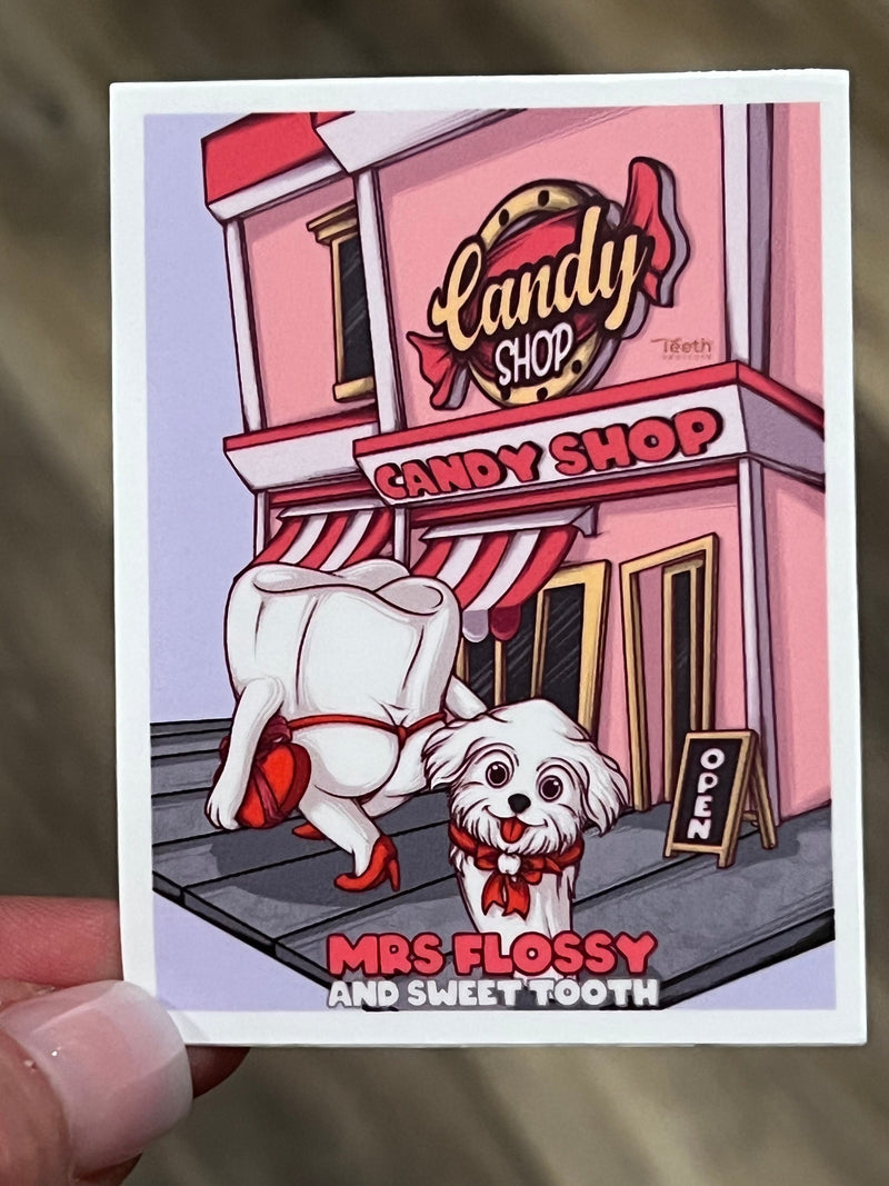 Mrs Flossy and Dog Sweet Tooth