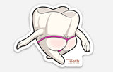 Mrs Flossy Tooth Sticker