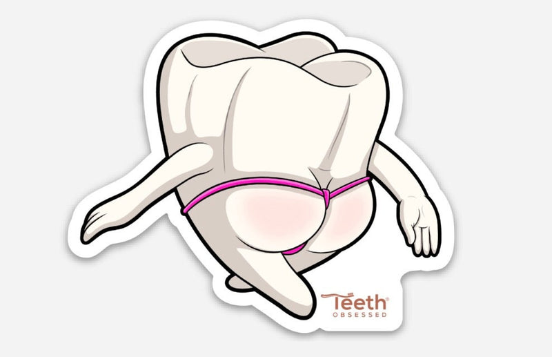 Mrs Flossy Tooth Sticker