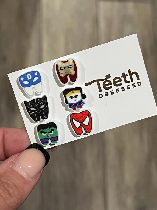 Dental Hero, Tooth Super Hero, Dental Earrings, Tooth Heros, Tooth Earrings, Dental Appreciation, Pediatric Dental