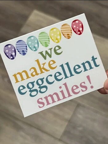 Easter Dental Sticker