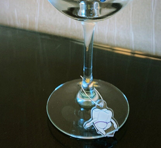 Mrs Flossy Wine Charms