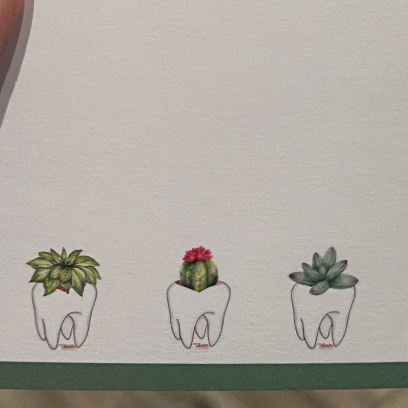 Dental Succulent Notepads