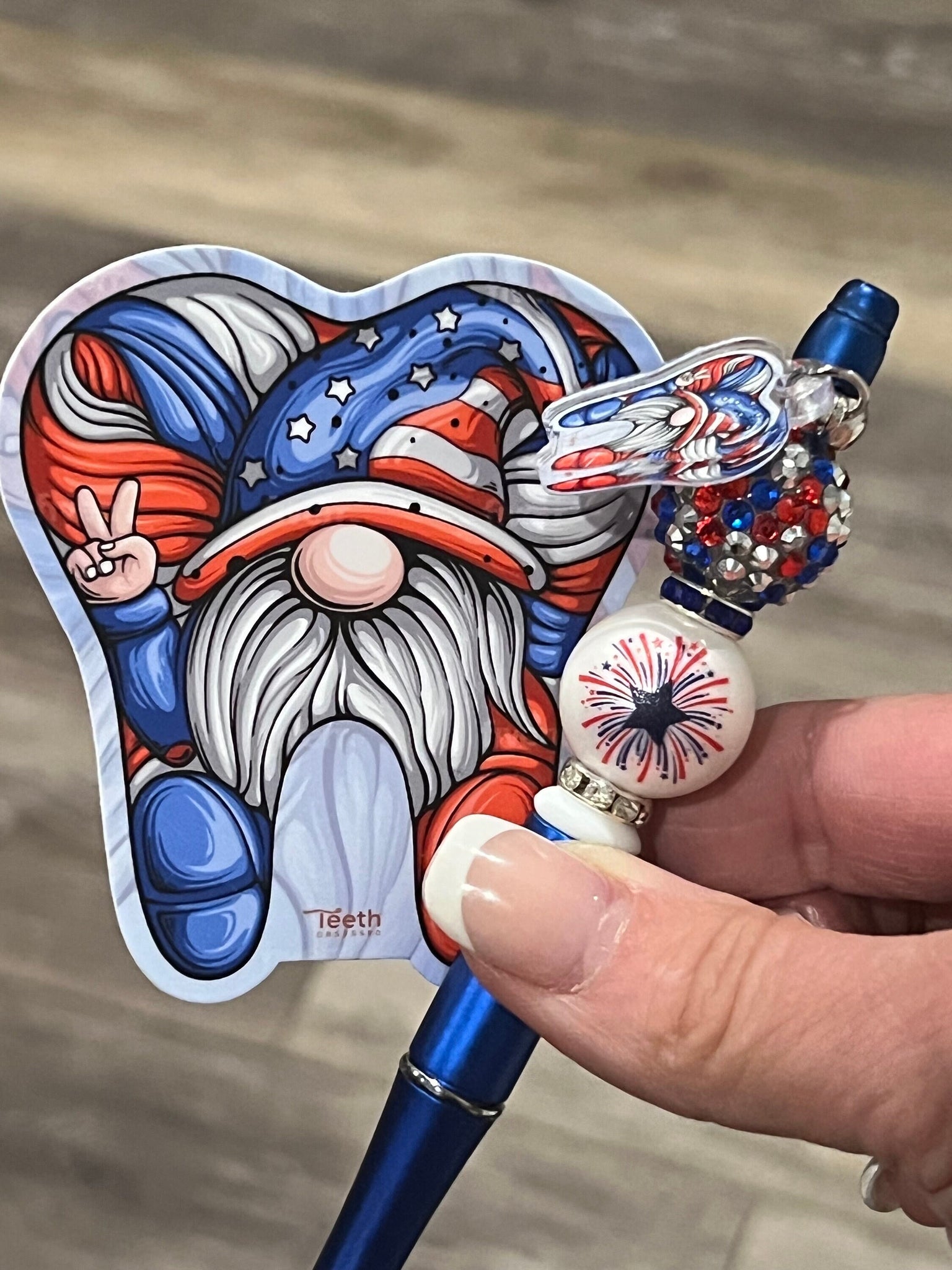 4th of July Tooth Pen