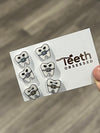 Ortho Earrings: Blue, Silver, Blue