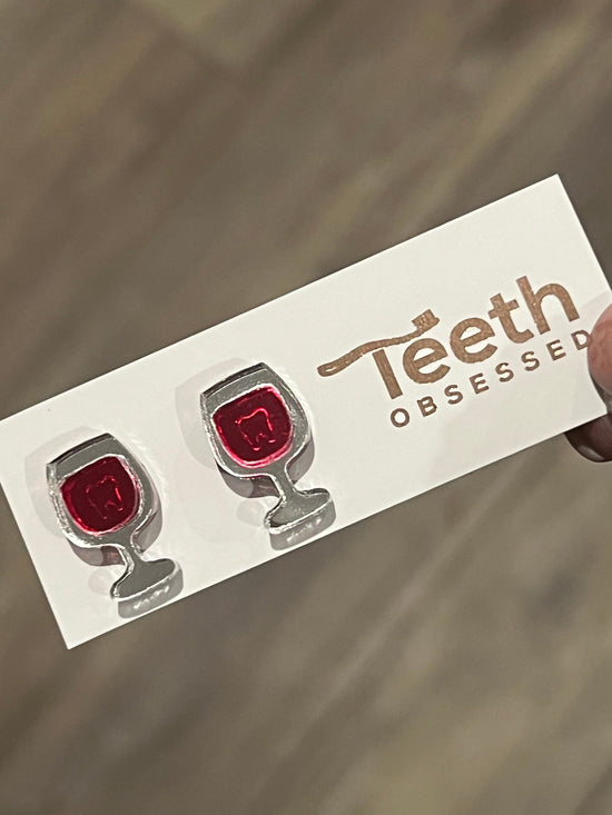 Wine Tooth Earrings