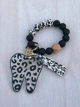 Leopard Tooth Dental Keychain