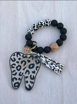 Leopard Tooth Dental Keychain