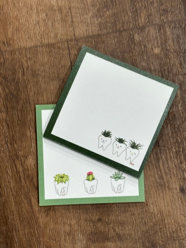 Dental Succulent Notepads