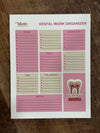 Dental of Notepad, tooth Notepad, Teeth Notes, Notepad for Hygienist, dentist Personalized Stationery Gift, dental hygiene gift