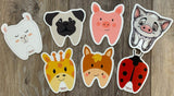 Animal Tooth Sticker