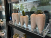 Ceramic tooth-shaped vase from Teeth Obsessed, designed as a unique planter or decorative vase for dental-themed decor.