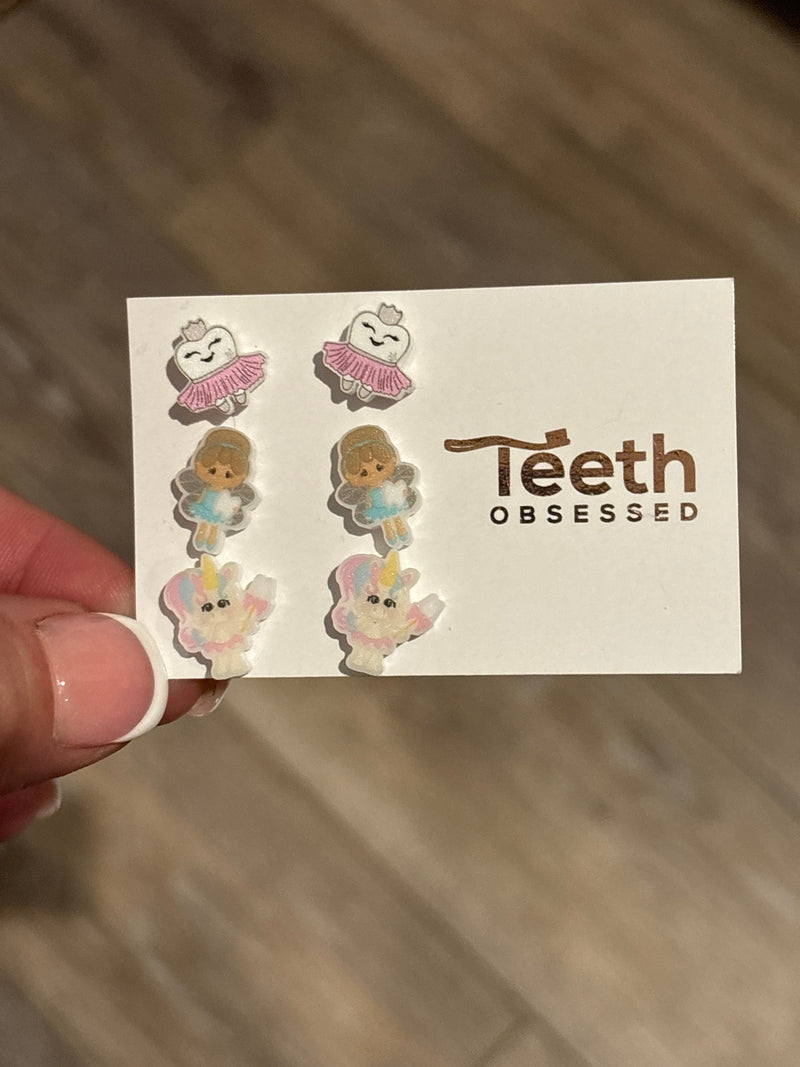 Dental Ballet, Toothfairy and Unicorn Earrings