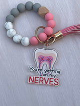 Dental Nerve Keychain, Dental Sticker, Dental Hygiene, Dental Assistant Keychain, Tooth Earrings, RCT, Endo Tooth, Endodontist