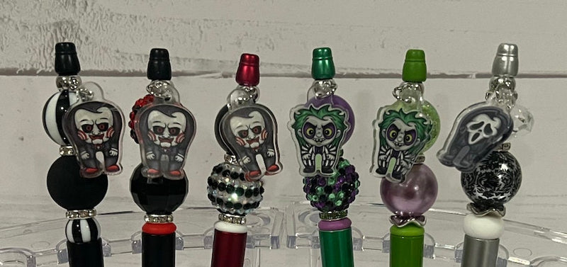 Dental Villains Pens: Freddy, Beetletooth, It, Saw, Jason, Michael,Scary