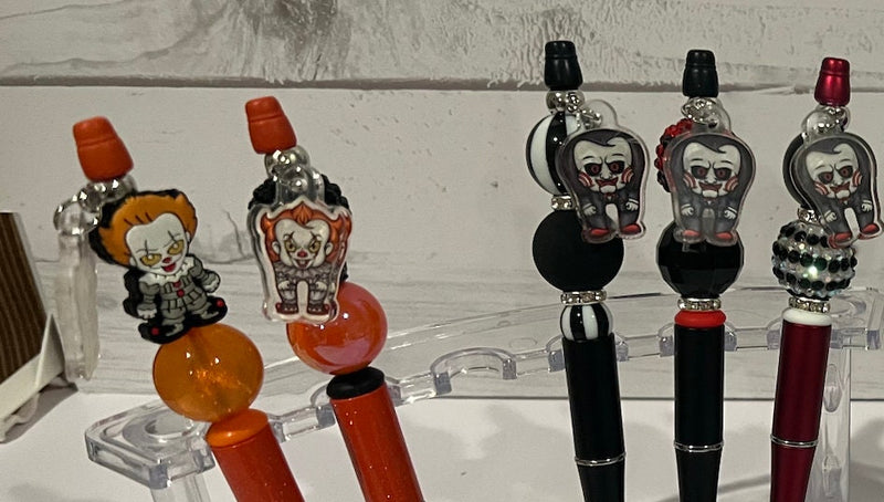 Dental Villains Pens: Freddy, Beetletooth, It, Saw, Jason, Michael,Scary