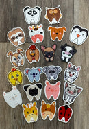 Farm Animal Tooth Sticker