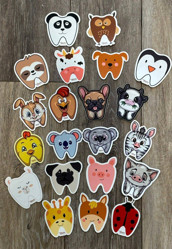 Farm Animal Tooth Sticker