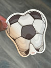 Teeth Obsessed golf tooth stickers, fun dental stickers for teeth cleaning or decorating, shown on a white background.