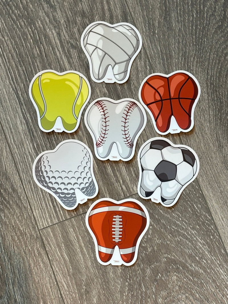 Baseball Teeth Stickers