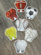 Baseball Teeth Stickers