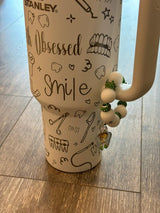 Dental Tumbler Charm, Tooth Cup Handle Charms, Teeth Handle Cup Charm, Tooth Cup Accessories for handle, Dental Tumbler Charm, Tooth Charm