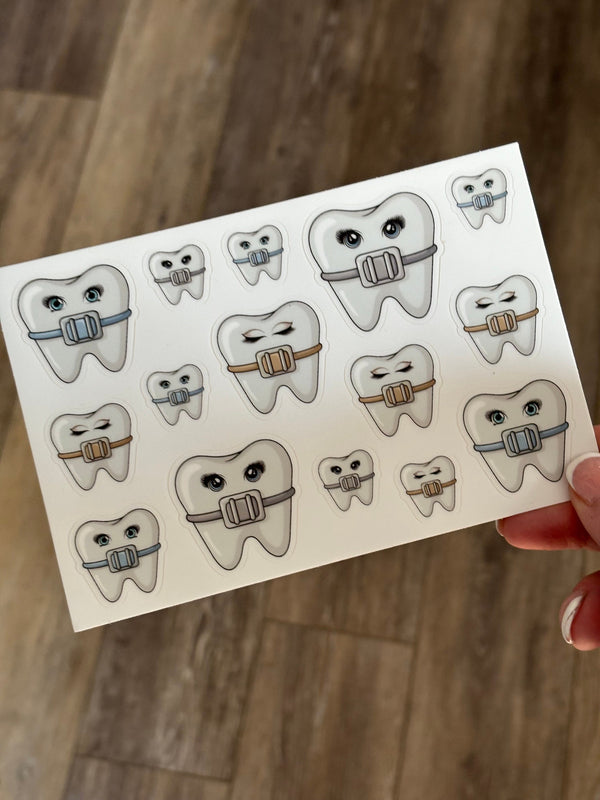 Orthodontic Sticker Sheet