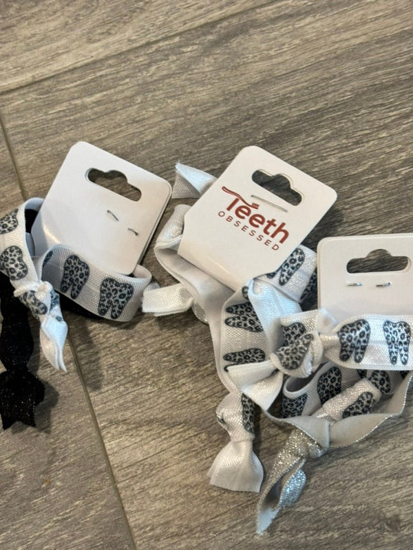 Leopard Tooth Hair Ties