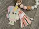 Tooth Fairy Keychain, Unicorn Keychain, Tooth Keychain, Dental Keychain, Dentist Keychain, Dental Hygienist, Tooth Keychain,