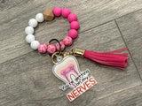 Hot Pink Dental Nerve Keychain, Dental Sticker, Dental Hygiene, Dental Assistant Keychain, Tooth Earrings, RCT, Endo Tooth, Endodontist