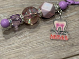 Getting On My Nerves Keychain, Tooth Keychain, Dental Hygiene Keychain, Dental Gifts, Dental Assistant, Dental Hygiene Gift