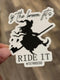 If The Broom Fits Ride It Sticker, Dental Halloween Sticker, Halloween Tooth Sticker, Spooky Tooth, Scary Dental Sticker, Dental Witch